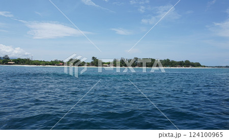 Gili Air beach at Gili island, Indonesia 124100965