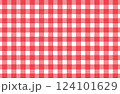 手書き風のシンプルなギンガムチェックの背景素材 124101629