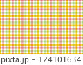 手書き風のシンプルなギンガムチェックの背景素材 124101634