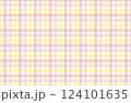 手書き風のシンプルなギンガムチェックの背景素材 124101635