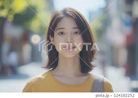 カメラ目線の30代の女性「AI生成画像」 124102252