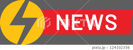 Red banner featuring bold white text and a striking lightning bolt symbol, conveying messages of breaking news, urgent updates, and the latest information in a dynamic way Red banner featuring bold white text and a striking lightning bolt symbol, conveying messages of breaking news, urgent updates, and the latest information in a dynamic way 124102356