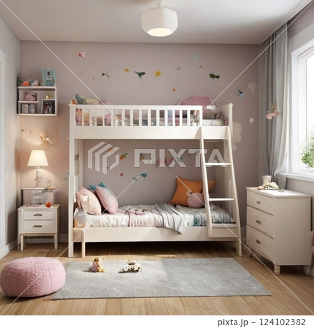 子供部屋のかわいいイメージ 124102382