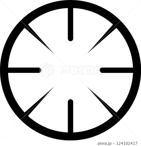 Circular sniper scope crosshairs highlighting precise aiming at a target, representing focus, accuracy, and precision essential for achieving goals and reaching objectives effectively Circular sniper scope crosshairs highlighting precise aiming at a target, representing focus, accuracy, and precision essential for achieving goals and reaching objectives effectively 124102417
