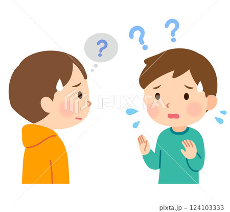 話したいことが上手く伝えられない子ども　発達障害 124103333