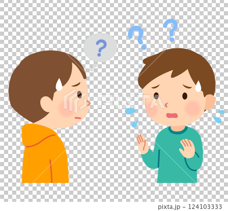 話したいことが上手く伝えられない子ども　発達障害 124103333