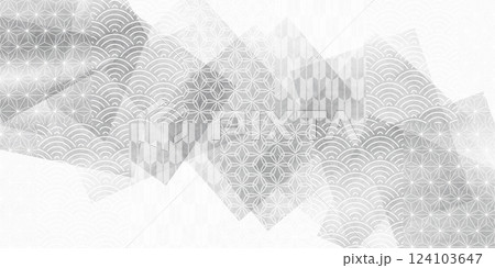 シルエット　和柄　模様　背景 124103647