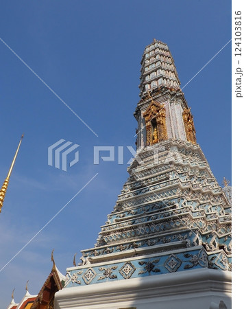三大寺院 ワット プラケオ 仏塔 三大寺院 ワット プラケオ 仏塔 124103816