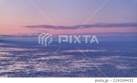 北海道サロマ湖周辺の流氷2025年2月24日汽水湖網走周辺夕焼けサンセット drift-ice 北海道サロマ湖周辺の流氷2025年2月24日汽水湖網走周辺夕焼けサンセット drift-ice 124104432