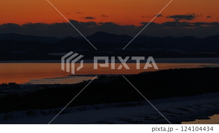 北海道サロマ湖周辺の流氷2025年2月24日汽水湖網走周辺夕焼けサンセット drift-ice 北海道サロマ湖周辺の流氷2025年2月24日汽水湖網走周辺夕焼けサンセット drift-ice 124104434