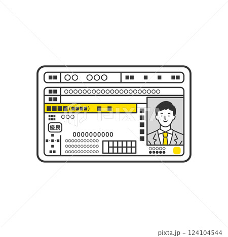 運転免許証 男性 運転免許証 男性 124104544