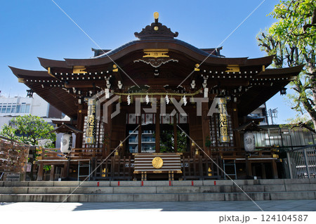 東京都目黒区 大鳥神社 拝殿 江戸時代から続いている古江戸九社の一つ 東京都目黒区 大鳥神社 拝殿 江戸時代から続いている古江戸九社の一つ 124104587