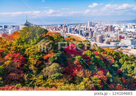 【静岡県】沼津市・香貫山香陵台の紅葉と街並み 【静岡県】沼津市・香貫山香陵台の紅葉と街並み 124104665