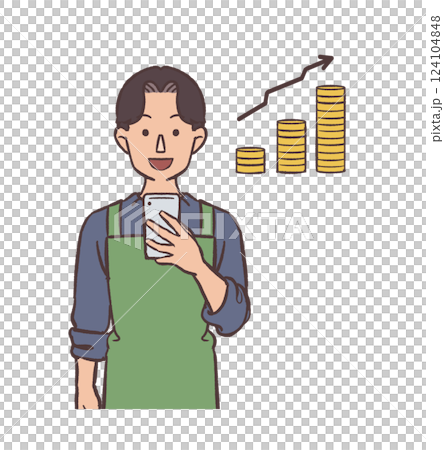 用智能手機賺錢的男人 124104848