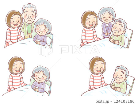 介護_家族_セット 介護_家族_セット 124105186