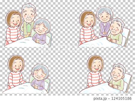 介護_家族_セット 介護_家族_セット 124105186