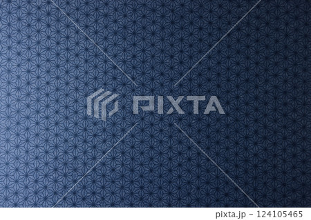 和柄_紺色_日本の背景 124105465
