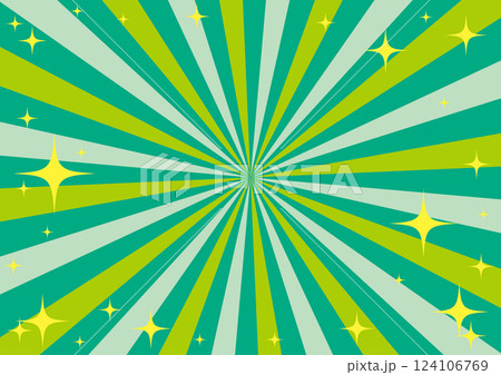 集中線のキラキラした賑やかな背景イラスト 集中線のキラキラした賑やかな背景イラスト 124106769