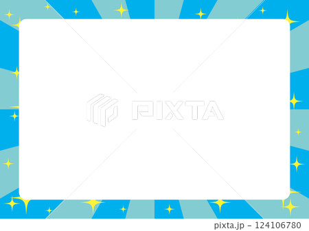 集中線のキラキラした賑やかな背景イラスト 124106780