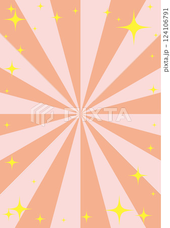 集中線のキラキラした賑やかな背景イラスト 集中線のキラキラした賑やかな背景イラスト 124106791