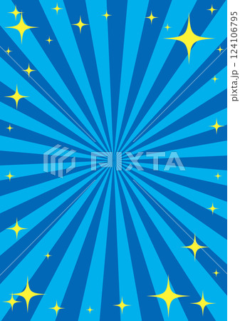 集中線のキラキラした賑やかな背景イラスト 124106795