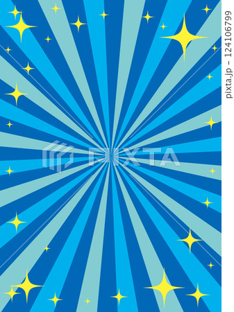 集中線のキラキラした賑やかな背景イラスト 集中線のキラキラした賑やかな背景イラスト 124106799