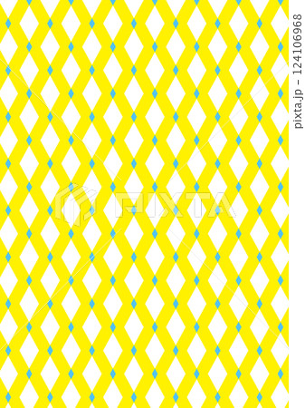 菱形の格子模様パターン　背景イラスト 124106968