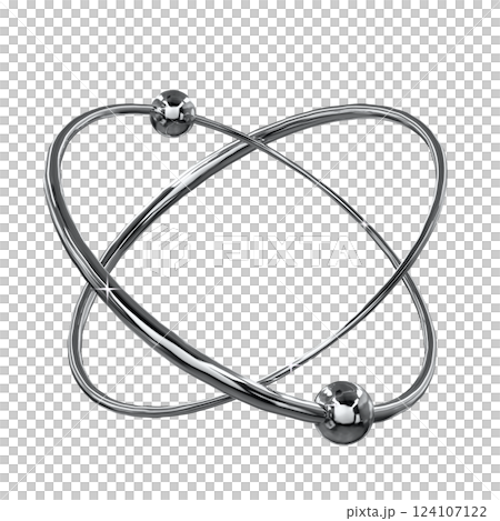 Metallic chrome 3D illustration Metallic chrome 3D illustration 124107122