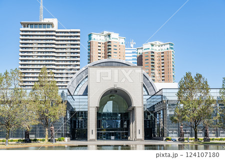 福岡県福岡市 快晴の福岡市博物館 福岡県福岡市 快晴の福岡市博物館 124107180