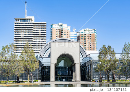 福岡県福岡市 快晴の福岡市博物館 福岡県福岡市 快晴の福岡市博物館 124107181