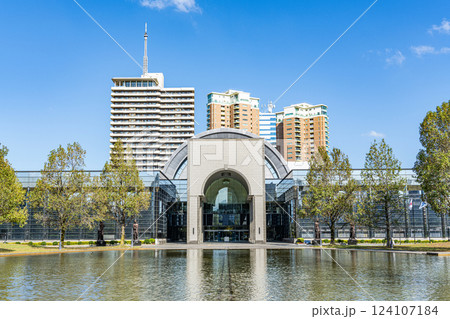 福岡県福岡市 快晴の福岡市博物館 福岡県福岡市 快晴の福岡市博物館 124107184