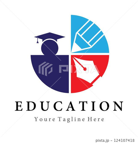 Education vector logo design 124107418