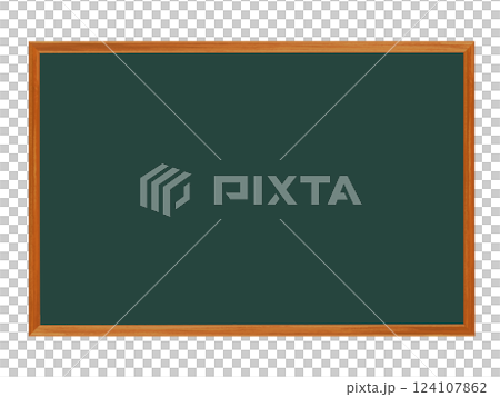 Blackboard (wooden frame) green 124107862