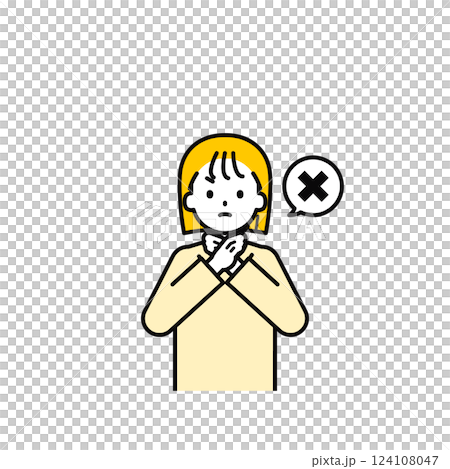 Upper body pose_simple casual clothes girl 14 Upper body pose_simple casual clothes girl 14 124108047