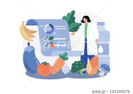 Female Nutritionist Doctor Gives Notes Female Nutritionist Doctor Gives Notes 124109279
