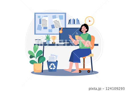 Decorate Your Workspace From Home 124109293