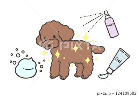 犬のスキンケア 124109682