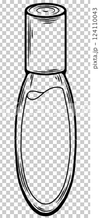 Clear capsule-shaped perfume bottle with a cylindrical cap Clear capsule-shaped perfume bottle with a cylindrical cap 124110043