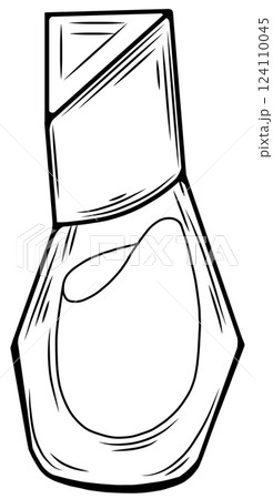 Clear asymmetrical square perfume bottle with a triangular cap 124110045