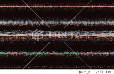 The image is a black and white photo of a line of people. The people are standing in a row, and the photo has a sense of emptiness and loneliness 124110136