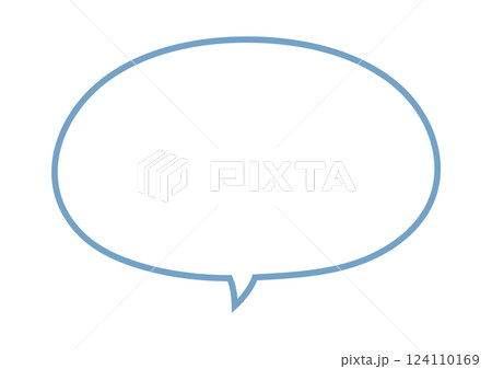 シンプルな円形フキダシ 124110169