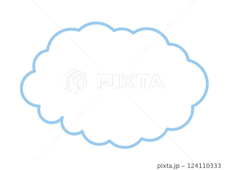 雲形の吹き出し 124110333