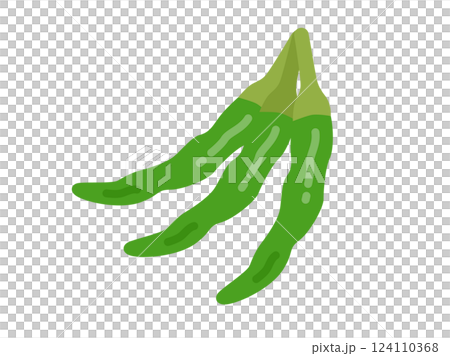 青唐辛子のアイコンのイラスト 124110368