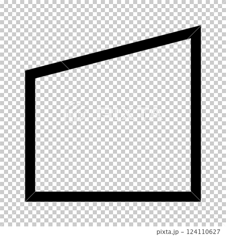 おしゃれな住宅線画アイコン おしゃれな住宅線画アイコン 124110627