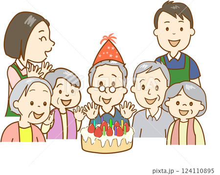 イベント みんなでお祝いをする イベント みんなでお祝いをする 124110895