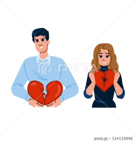 healing broken heart vector healing broken heart vector 124110998