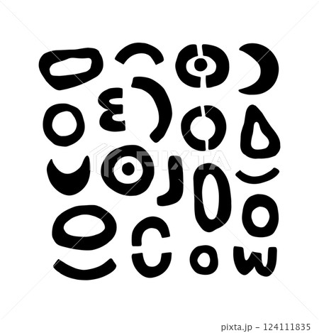Abstract geometric figures circle illustration 124111835