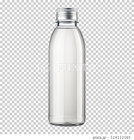 Transparent Plastic Bottle Mockup for Branding and Advertising Purposes 124112165