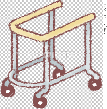 介護用品_四輪歩行車 124112234