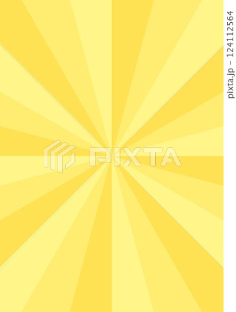 シンプルなサンバーストの背景、スターバースト、光線、集中線、縦向き 124112564